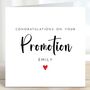 Congratulations On Your Promotion Job Card, thumbnail 1 of 2