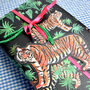 100% Recycled Set Of Four Tiger Gift Tags, thumbnail 3 of 6