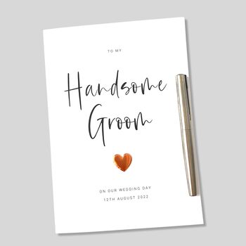 Personalised Groom Wedding Card, 3 of 4