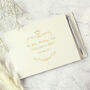 Personalised Gold Ornate Swirl Guest Book, thumbnail 2 of 5