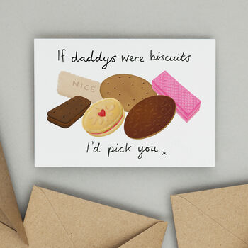 'I'd Pick You' Biscuits Mug For Daddy, Dad Or Grandad, 3 of 3