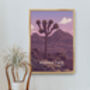 Joshua Tree National Park USA Travel Poster Art Print, thumbnail 5 of 8