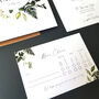 Greenery Wreath Wedding Invitations With Inserts Sample, thumbnail 6 of 8