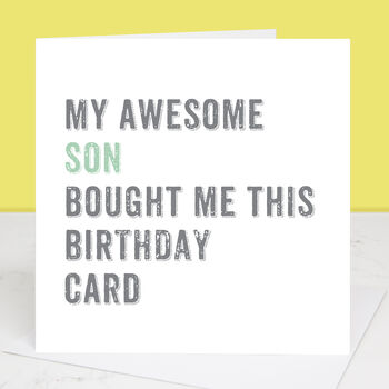 Personalised From Your Son Birthday Card, 4 of 4