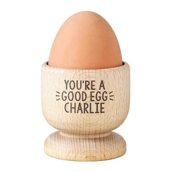 Personalised Good Egg Egg Cup, 5 of 6
