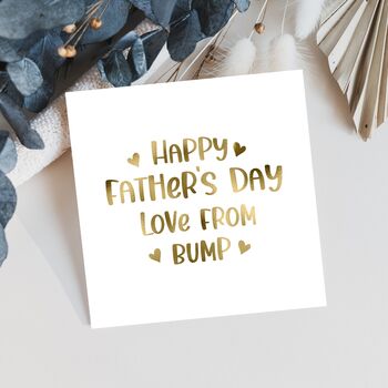 Happy Father's Day Love Bump Foil Card, 6 of 6