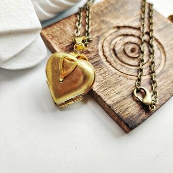 Personalized Heart Photo Album Locket Necklace, 6 of 6