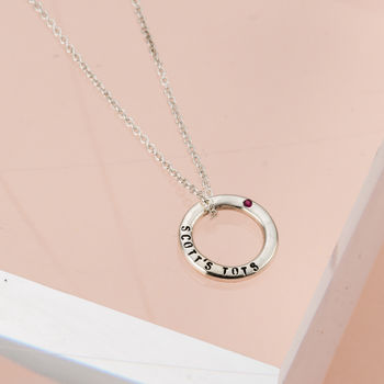 Personalised Ruby Mini Message Necklace, 3 of 8