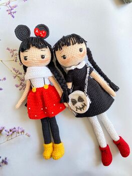 Handmade Crochet Doll, Natural Toys For Kids, 10 of 11