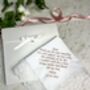 Personalised Message Lace Handkerchief, thumbnail 3 of 6