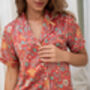 Red Short Satin Pyjama Set, thumbnail 5 of 6