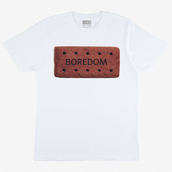 Boredom Women's Biscuit Graphic T Shirt, 3 of 3