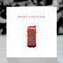 Pack Of Six Robin On A Festive Phone Box' Card, thumbnail 2 of 5