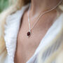 Garnet And Silver Necklace, thumbnail 1 of 4