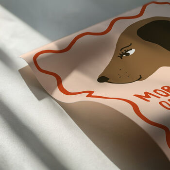 Dog Person Illustrated Dog Print, 6 of 11