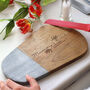 'Mum's Kitchen' Wood/Marble Personalised Chopping Board, thumbnail 1 of 5