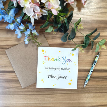 Thank You Star Teacher Card, 6 of 6