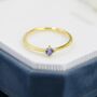 Sterling Silver June Birthstone Alexandrite Cz Ring, thumbnail 4 of 12
