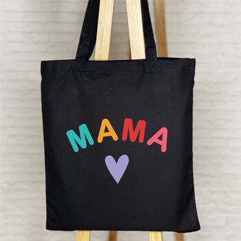 Mama Tote Bag Bright With Hearts, 4 of 5