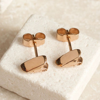 Handmade 18ct Rose Gold Plated Silver Heart Earrings, 4 of 10