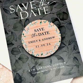 Botanical Save The Date Magnet Cards, 7 of 7