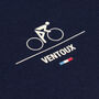 Ventoux Navy Cycling Half Zip Sweatshirt, thumbnail 3 of 5