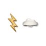 Little Storm Cloud Stud Earrings In Sterling Silver, thumbnail 3 of 10