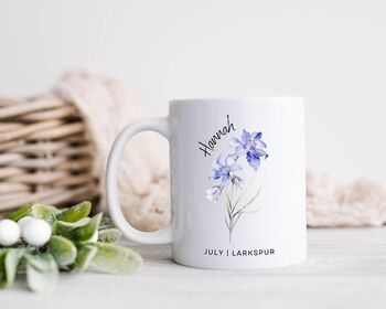 Ceramic Birth Flower Mug, 7 of 12