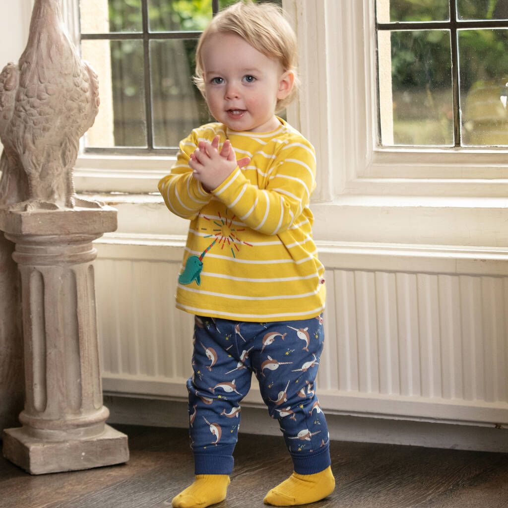 Narwhal Trousers For Kids By Piccalilly | notonthehighstreet.com
