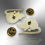 Two Piece Black And White Rat Mouse Enamel Pin Brooch Set, Lapel Badge Gift For Animal Lovers And Rat Owners, thumbnail 6 of 8