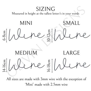 Customise Your Wire Wall Words, 5 of 9