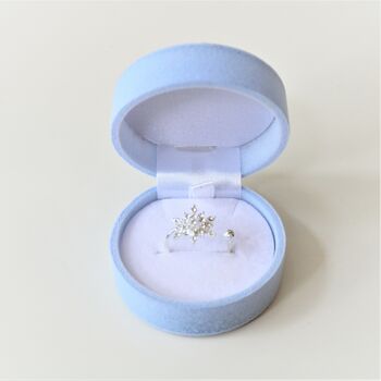 Snowflake Ring In ' Frozen' Gift Box, 3 of 11