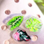 Houseplant Leaf Set Of Three Clog Shoe Charms, thumbnail 1 of 12