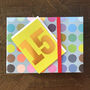 Mini Gold Foiled Number Fifteen Card, thumbnail 1 of 5