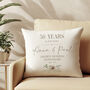 Golden Wedding Anniversary Cushion, thumbnail 3 of 9