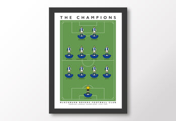 Blackburn Rovers Champions 94/95 Poster, 8 of 8