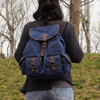 Canvas Backpack Rucksack For Women, 3 of 12