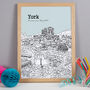 Personalised York Print, thumbnail 2 of 10