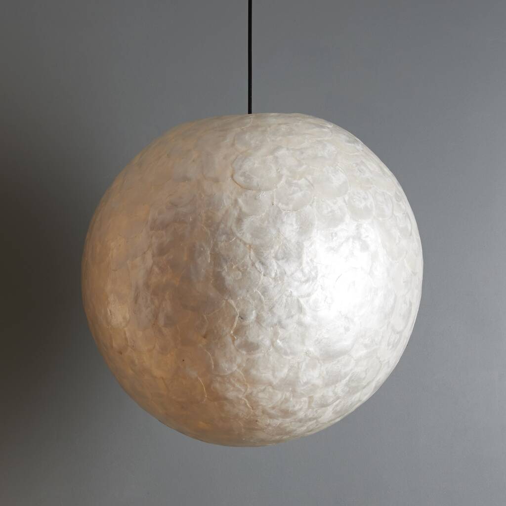 Amroth Oyster Shell Ceiling Sphere By Collectiviste