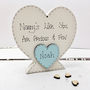 Personalised Mother's Day Nanny Wooden Ivory Heart, thumbnail 3 of 4
