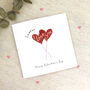 Personalised I Love You Heart Balloons Card, thumbnail 1 of 2