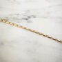 Flat Chain Necklace 18k Double Gold Plated, thumbnail 2 of 6