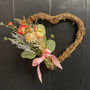 Faux Dried Flowers Heart, thumbnail 1 of 2