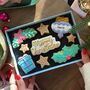 Personalised Just To Say Merry Christmas Letterbox Iced Cookies, thumbnail 2 of 11