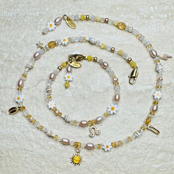 Sun And Moon Gemstone Charm Bracelet, 5 of 5