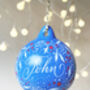 Personalised Couples Christmas Name Baubles, thumbnail 2 of 3