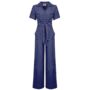 Lauren Siren Suit In Navy Polka Vintage 1940s Style, thumbnail 1 of 2