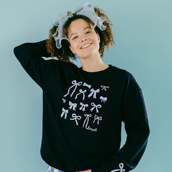 Bows Embroidered Sweatshirt, 8 of 12