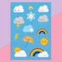 Kawaii Sticker Sheets Food, Self Care, Space, Animals, thumbnail 3 of 11