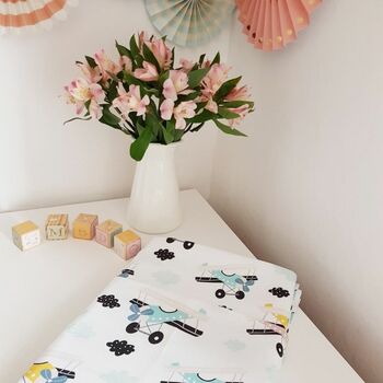 Airplanes Cot Bed Sheet, 2 of 4